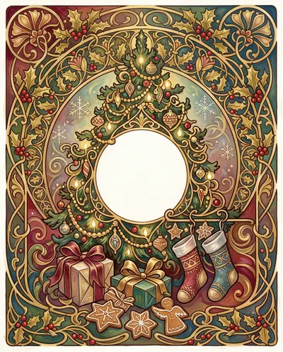 Christmas Holiday Art Nouveau preview