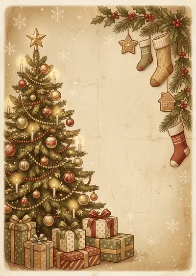 Christmas Holiday Sepia Nostalgia preview