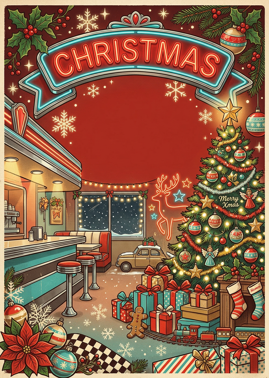 Christmas Holiday Retro Diner preview