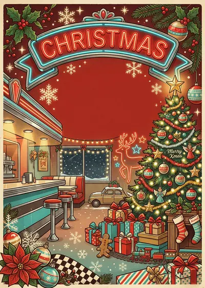 Christmas Holiday Retro Diner preview