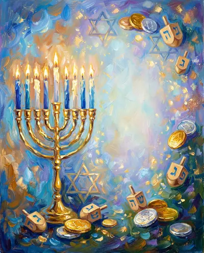 Hanukkah Festival Of Lights Impressionist preview