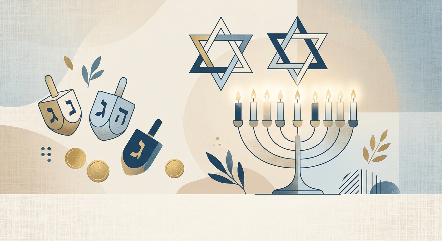 Hanukkah Festival Of Lights Japandi preview