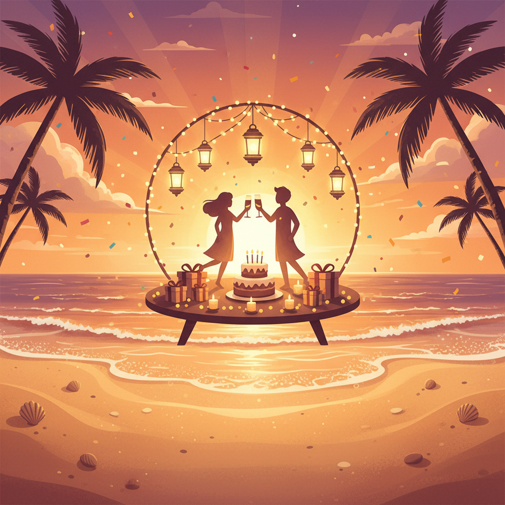 Sunset Birthday Glow preview