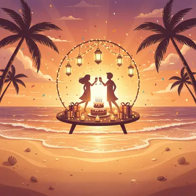 Sunset Birthday Glow preview