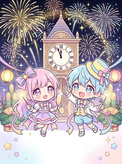 New Year Celebration Chibi preview