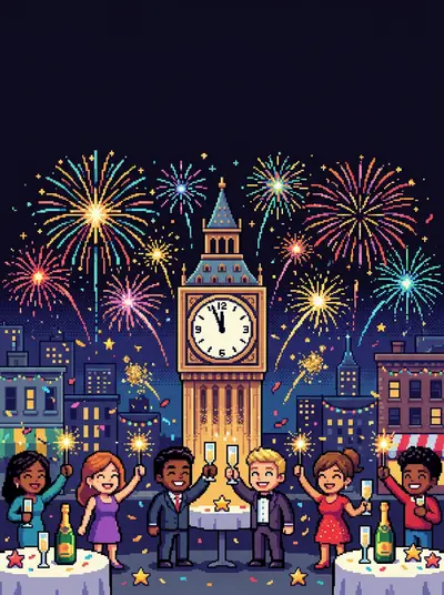 New Year Celebration 8-Bit Classic preview