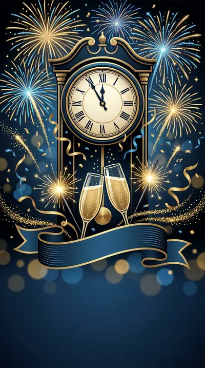 New Year Celebration Studio Shot preview