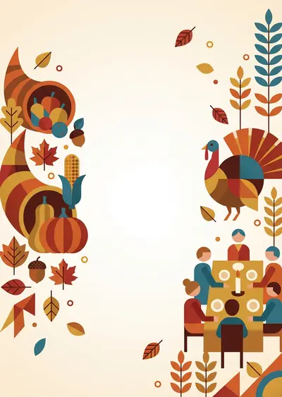 Thanksgiving Gratitude Clean Lines preview