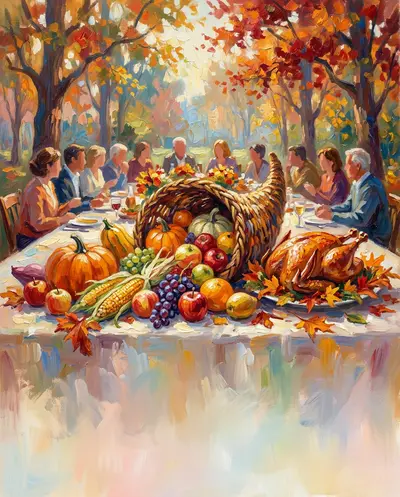Thanksgiving Gratitude Impressionist preview