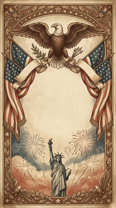 Independence Day Patriotic Sepia Nostalgia preview