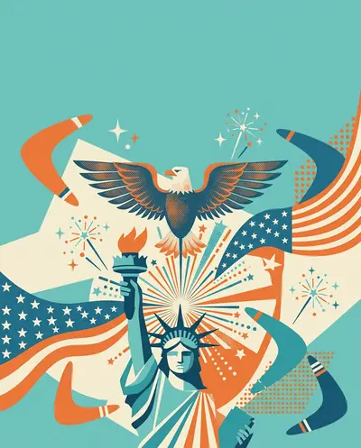 Independence Day Patriotic Mid-Century preview