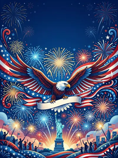 Independence Day Patriotic Studio Shot preview