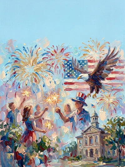 Independence Day Patriotic Impressionist preview
