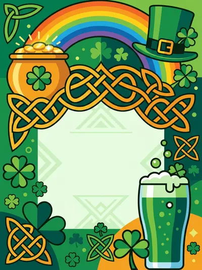 St. Patrick's Day Irish Flat Design preview