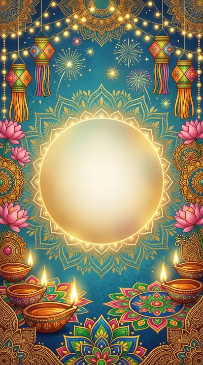 Diwali Festival Of Lights Studio Shot preview