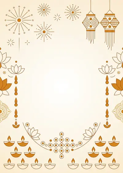 Diwali Festival Of Lights Clean Lines preview