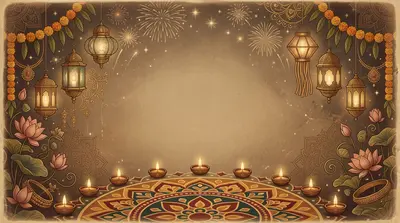 Diwali Festival Of Lights Sepia Nostalgia preview