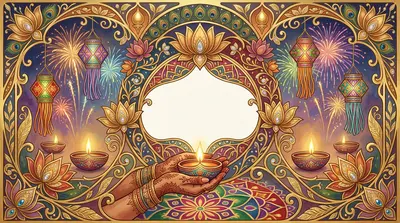 Diwali Festival Of Lights Art Nouveau preview