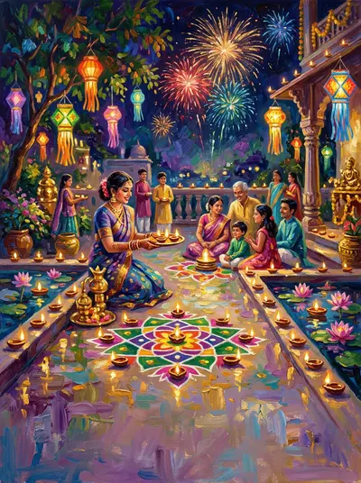 Diwali Festival Of Lights Impressionist preview