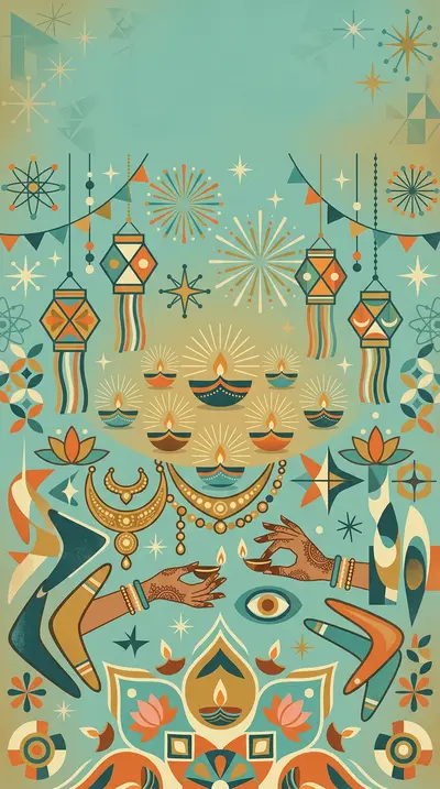 Diwali Festival Of Lights Mid-Century preview