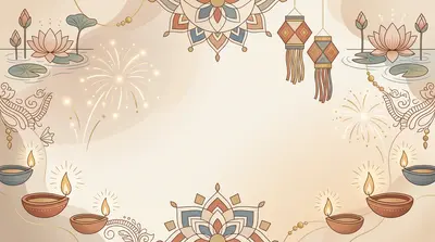 Diwali Festival Of Lights Japandi preview