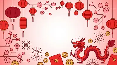 Lunar New Year Clean Lines preview