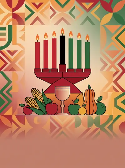 Kwanzaa Celebration Clean Lines preview