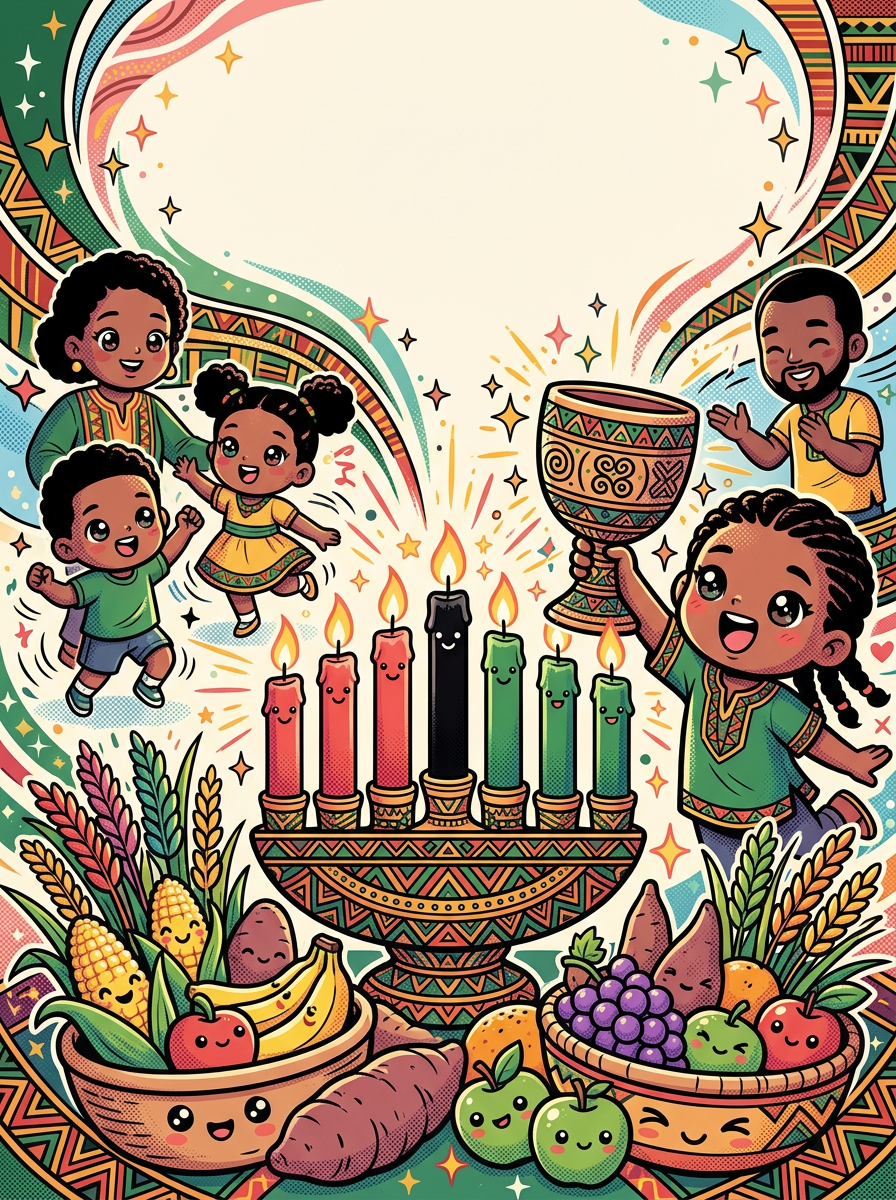 Kwanzaa Celebration Kawaii preview