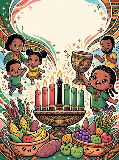 Kwanzaa Celebration Kawaii preview