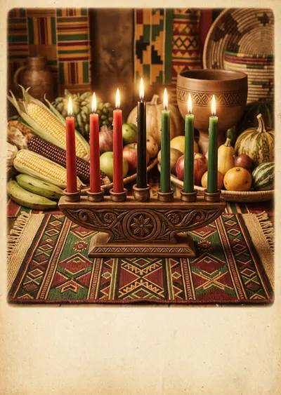 Kwanzaa Celebration Sepia Nostalgia preview