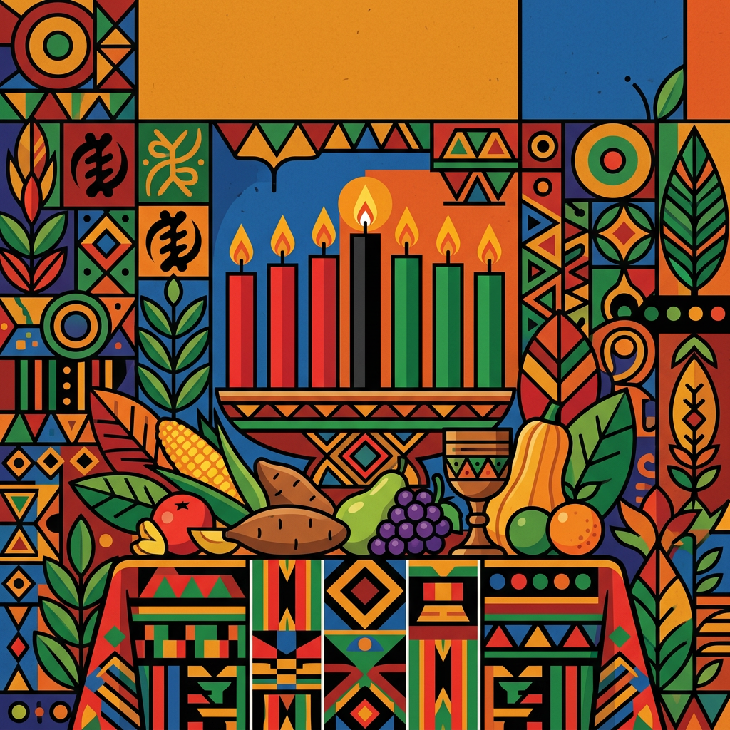 Kwanzaa Celebration Flat Design preview