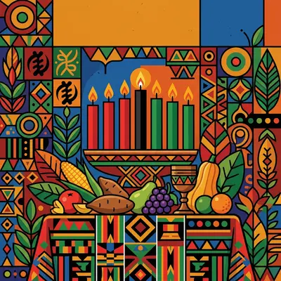 Kwanzaa Celebration Flat Design preview