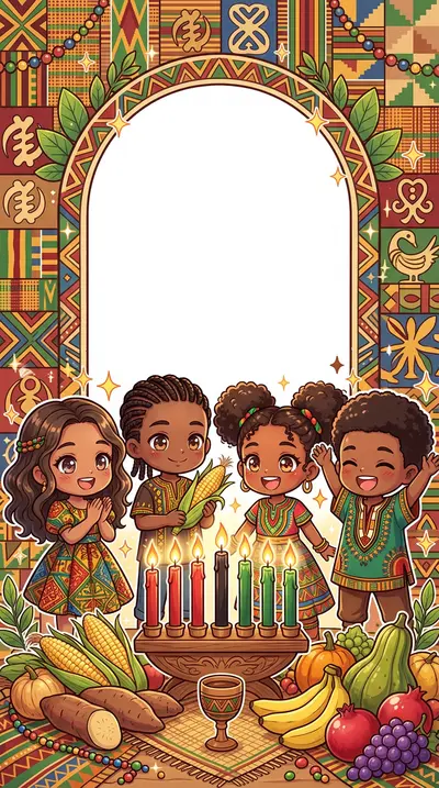 Kwanzaa Celebration Chibi preview