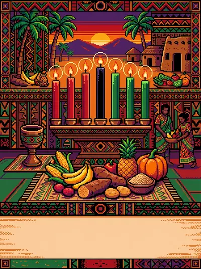 Kwanzaa Celebration 8-Bit Classic preview