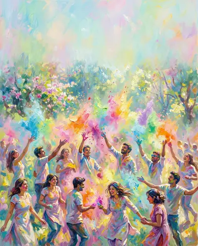 Holi Festival Of Colors Impressionist preview