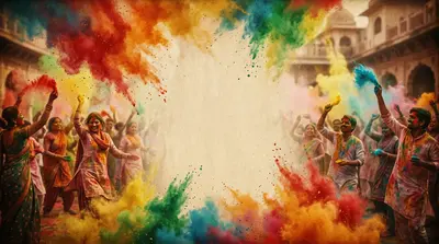 Holi Festival Of Colors Sepia Nostalgia preview