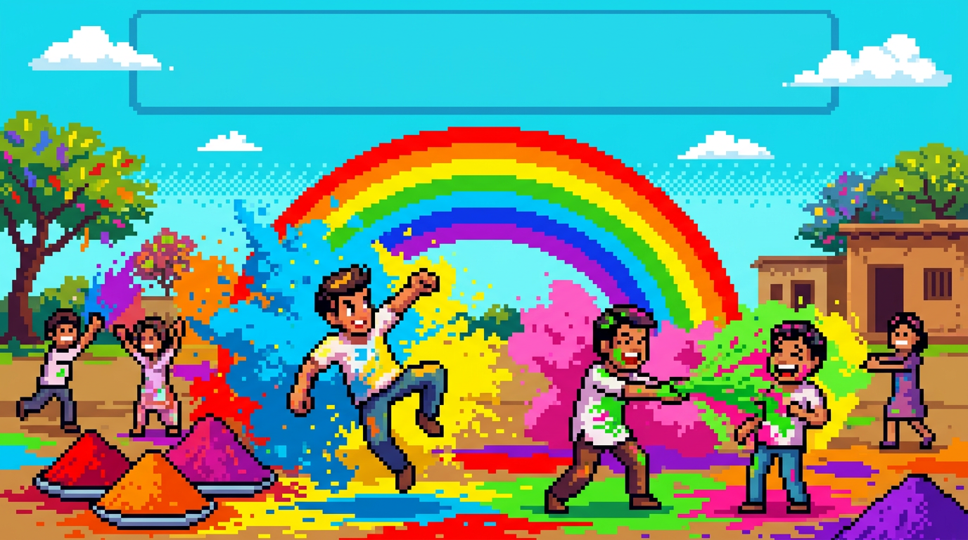 Holi Festival Of Colors 8-Bit Classic preview