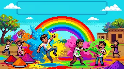 Holi Festival Of Colors 8-Bit Classic preview