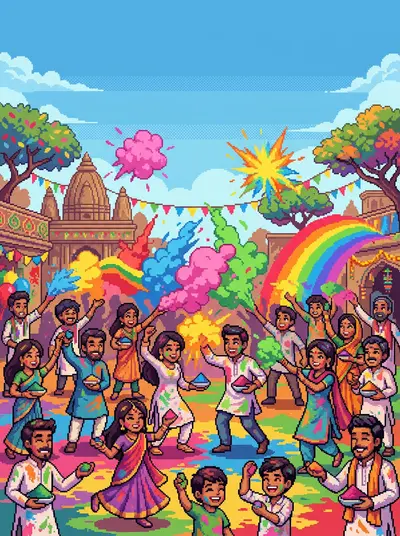 Holi Festival Of Colors 16-Bit preview