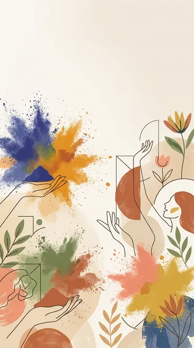 Holi Festival Of Colors Japandi preview