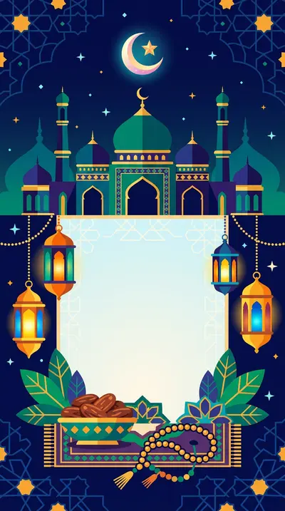 Ramadan Holy Month Flat Design preview