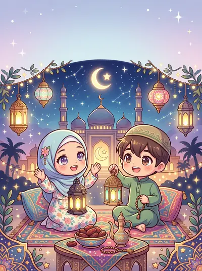 Ramadan Holy Month Chibi preview