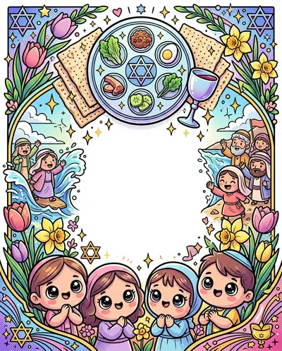 Passover Seder Kawaii preview