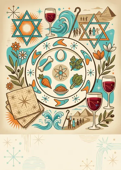 Passover Seder Mid-Century preview
