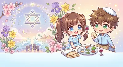 Passover Seder Chibi preview