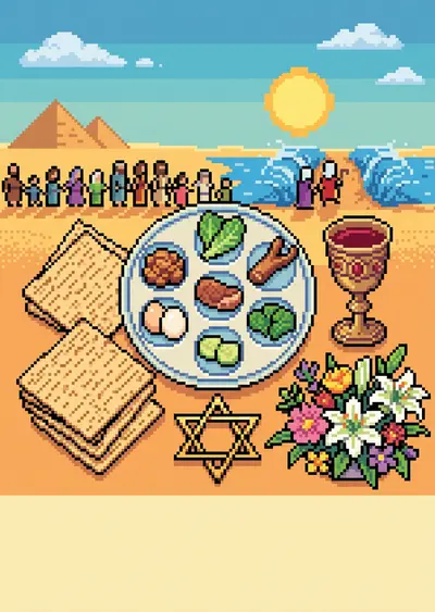 Passover Seder 8-Bit Classic preview