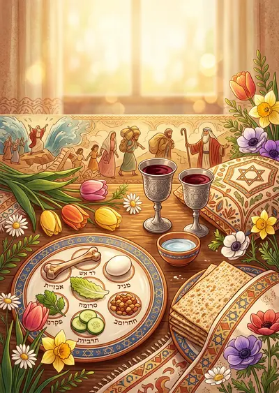 Passover Seder Natural Light preview