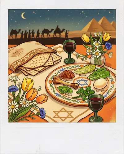 Passover Seder Polaroid preview