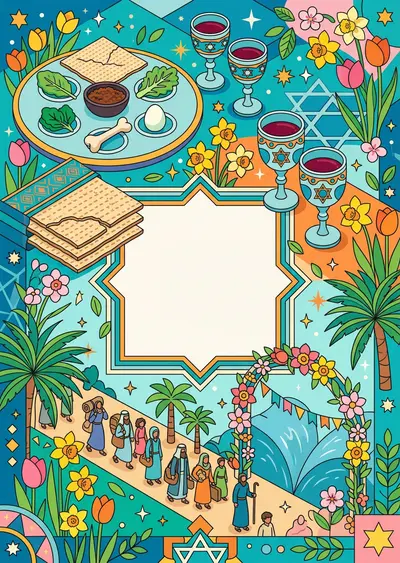 Passover Seder Isometric preview