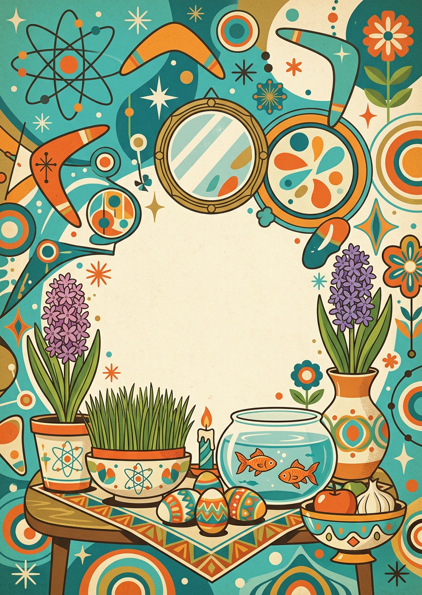Nowruz Persian New Year Mid-Century preview